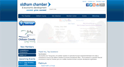 Desktop Screenshot of oldhamcountychamber.com