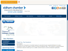 Tablet Screenshot of oldhamcountychamber.com